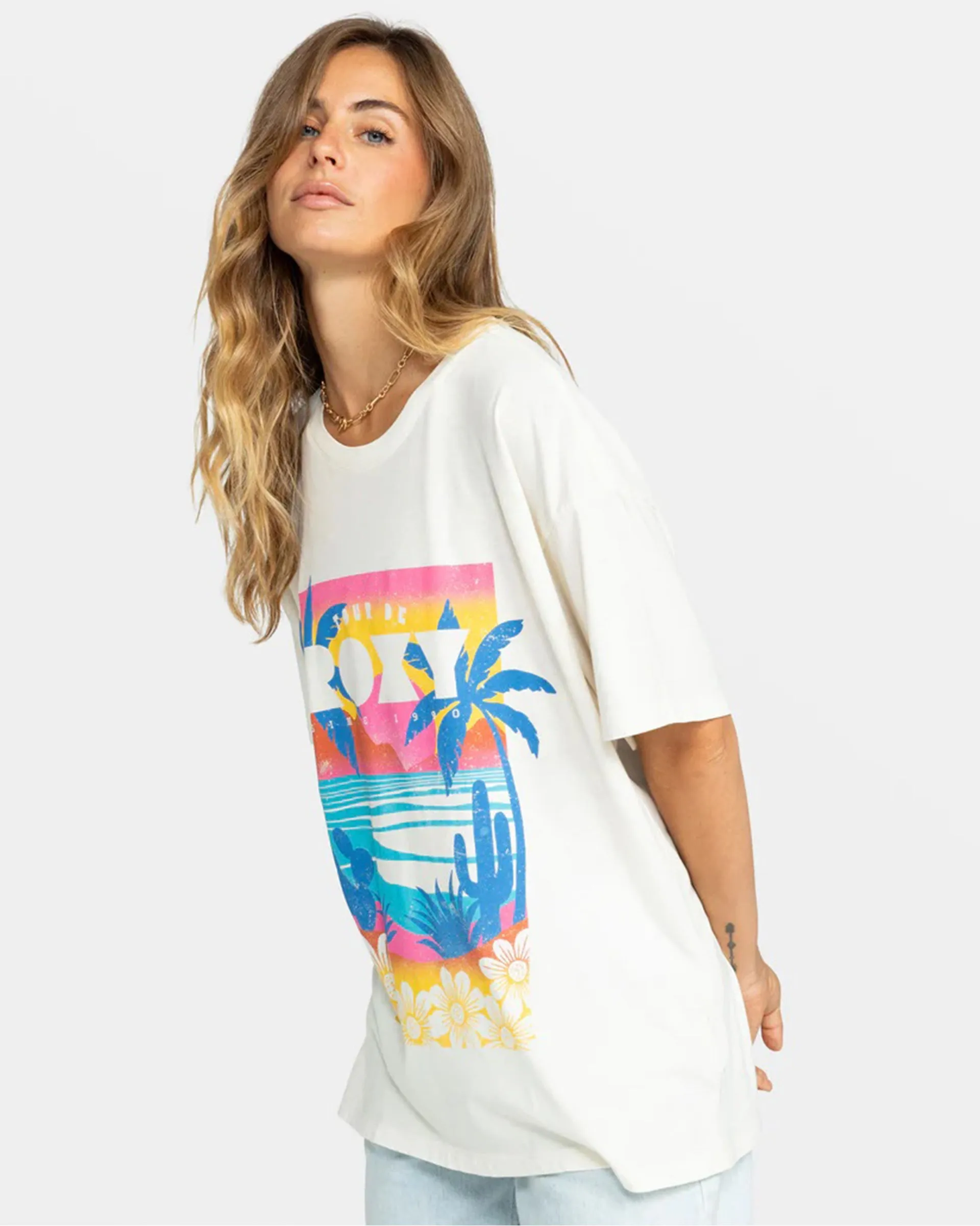 Tour De Roxy Oversized S/S T-shirt